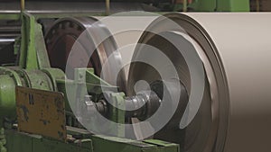 Old Manufactoring equipment Produce Paper Machine Shafts At Paper Mill. equipment. Paper Production. canon log, c log