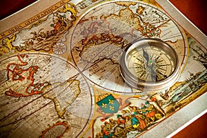 Old Map and Compass Concepts