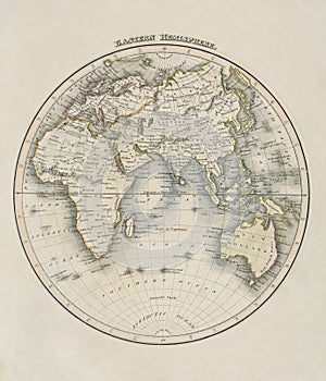 Old map of the world