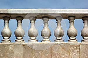 Old marble balustrade