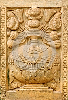 Old marble bas-relief religious