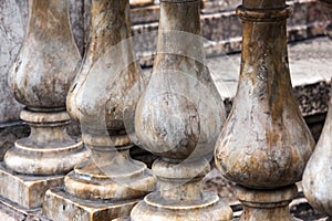Old marble and beautiful fence