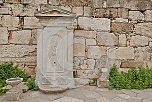 Old marble fountain