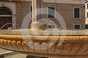 Old marble fountain in Treviso 3