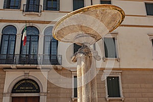 Old marble fountain in Treviso 4