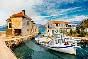 Old marina in Montenegro