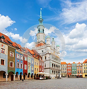 Old market square in Poznan, Poland