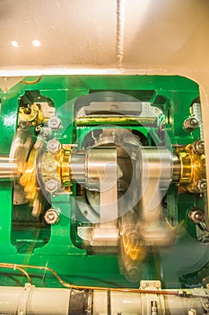 Old maschinery at a ship