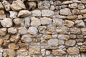 Old masonry of stones