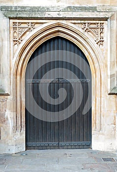 Old massive church door