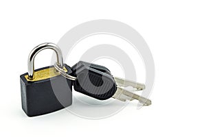 Old master key rusty and key lock