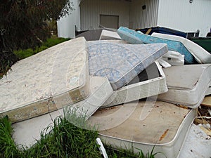 Old Mattresses Dumped