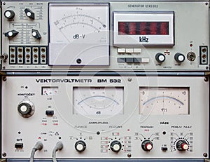 Old measuring device with analog measuring indicator