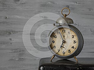 Old mechanical alarm clock