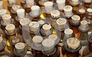 Old medicine bottles