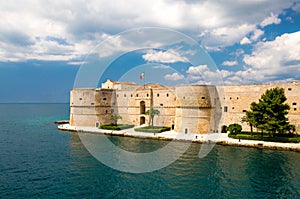 Old medieval Aragonese Castle, Taranto, Puglia, Italy