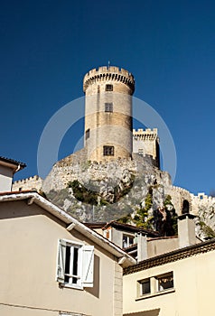 Old medieval castle in Foix, Ariege