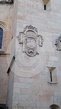 Old medieval emblem of the monastery