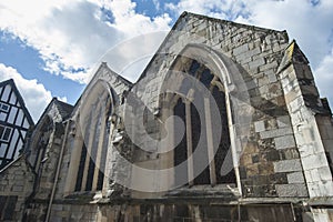 Old medieval english church windows
