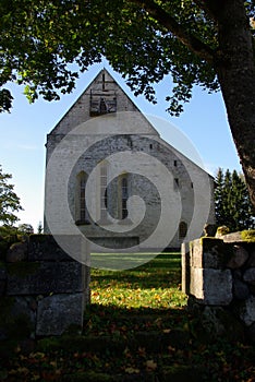 Old medieval Kaarma stone church