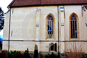 Old medieval saxon lutheran church in Sighisoara, Transylvania, Romania