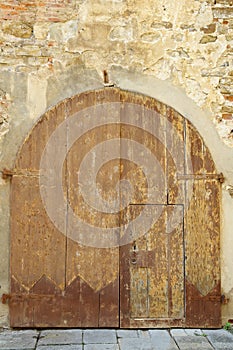 Old medieval style door