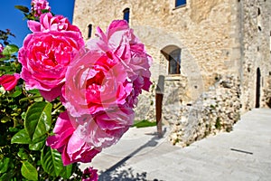 The old medieval town of Bagnoli Irpino in the Campania region, Italy.