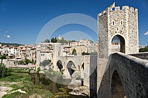 The old medieval town of Besalu