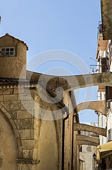 Old medieval town of Bonifacio, Southern Corsica Island, France