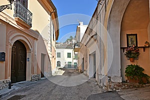 The old medieval town of Sant'angelo d'Alife in the Campania region, Italy.