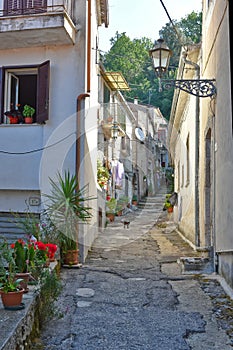 The old medieval town of Sant'angelo d'Alife in the Campania region, Italy.