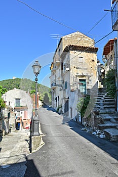 The old medieval town of Sant'angelo d'Alife in the Campania region, Italy.