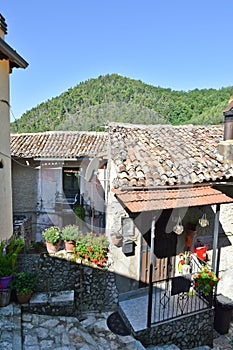 The old medieval town of Sant'angelo d'Alife in the Campania region, Italy.