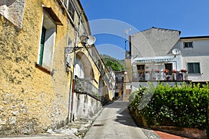 The old medieval town of Sant'angelo d'Alife in the Campania region, Italy.