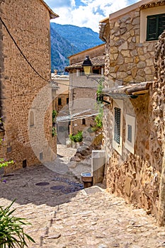 Old medieval village photo