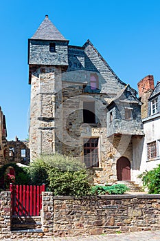 Old medieval Vitre Houses in Brittany