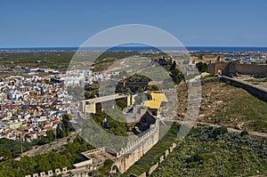 Old medieval walls of the Castle of Sagunto