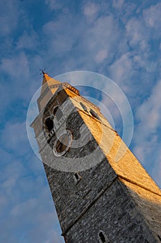 Old mediterranean church tower
