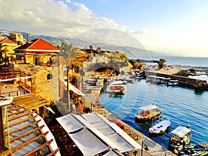 Old Mediterranean City and Waterfront Harbor - Byblos, Lebanon