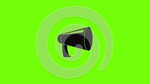 Old megaphone icon animation