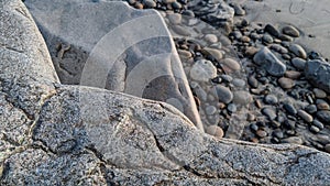 The Old Melted Rocks of Swamis Beach.