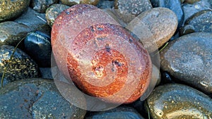 The Old Melted Rocks of Swamis Beach.