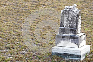 Old memorial headstone