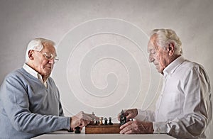 Old men playing chess