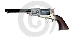 Old metal colt revolver photo