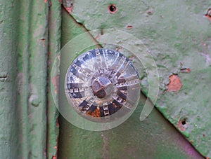 Old metal door detail in Graz, Styria region, Austria