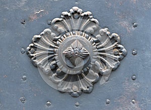 Old metal door detail in Graz, Styria region, Austria