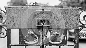 Old Metal Gate Lock