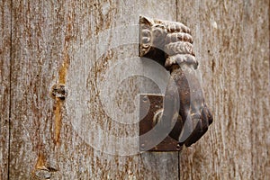 Old metal knocker