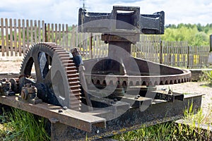 Old metal machine from fam